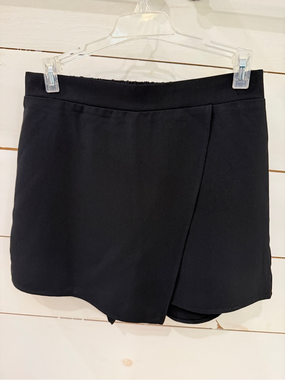 TCEC Black Mini Skort with Overlap Front